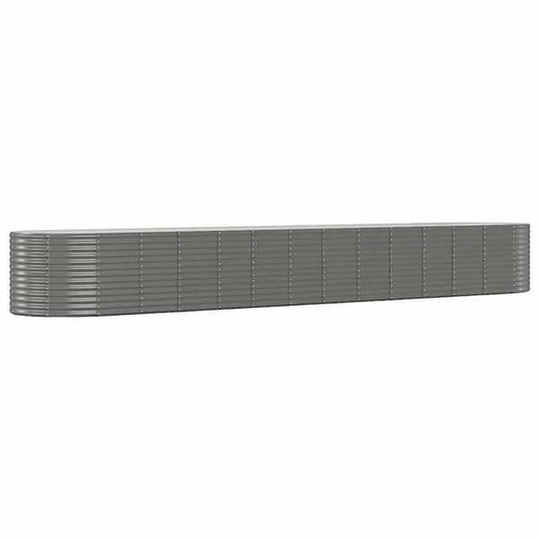 Maison Exclusive - Nostettu puutarhavuode Harmaa 554x100x68cm Pölymaalattu teräs