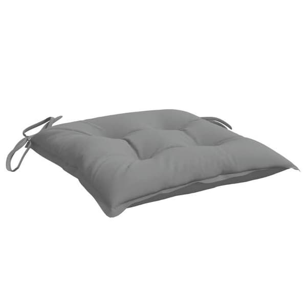 Maison Exclusive - Stolsdynor set om 4 grå 40x40x7 cm oxfordtyg