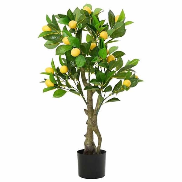 Maison Exclusive - Kunstig citrontræ 234 blade 90 cm grøn
