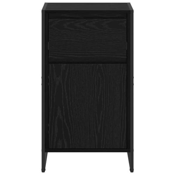 Maison Exclusive - Buffet Sort egetræ 43 x 36 x 75,5 cm Ingeniørtræ