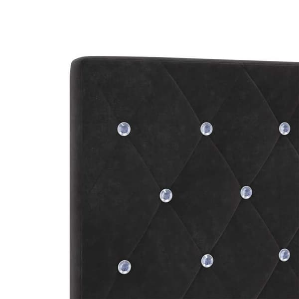 Maison Exclusive - Svart sänggavel 144 cm Sammet