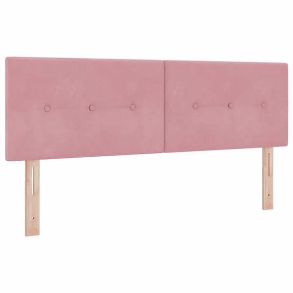 Maison Exclusive - Sänggavel Rosa 160 cm Sammet