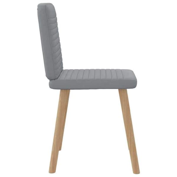 Maison Exclusive - Matstolar set om 4 ljusgrå tyg
