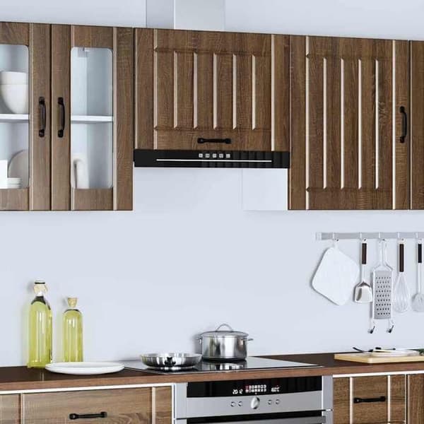 Maison Exclusive - Väggskåp för kök Lucca ek brun trä ingenjör