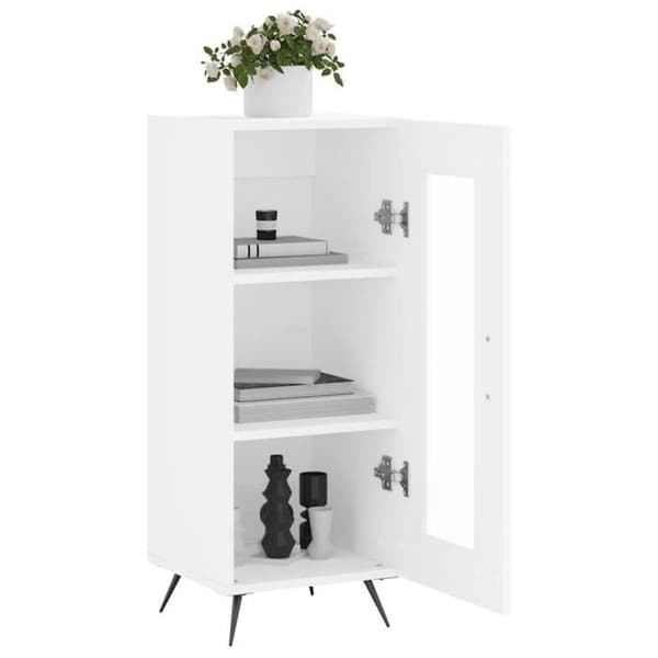 Maison Exclusive - Hvidt buffet 34,5x34x90 cm ingeniørtræ Vit