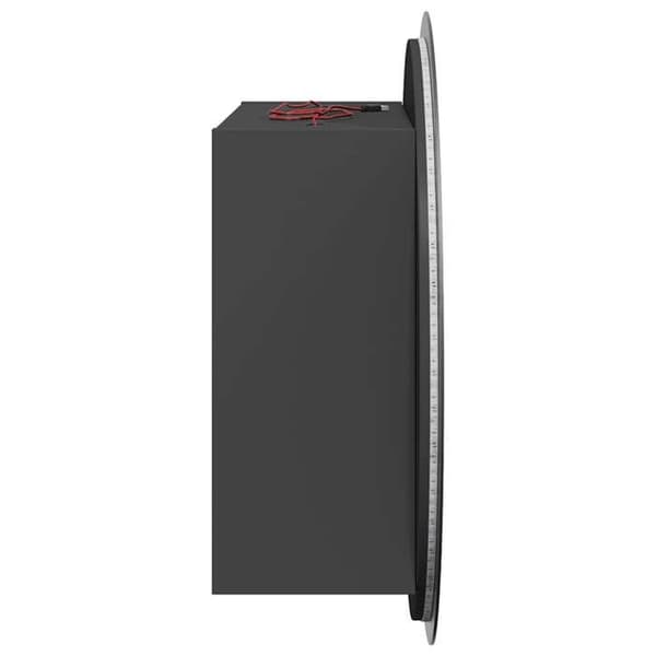 Maison Exclusive - Pyöreä peili- ja LED-kylpyhuonekaappi Harmaa 40x40x17,5 cm