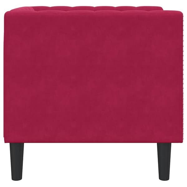 Maison Exclusive - Chesterfield stol i bordeaux velour