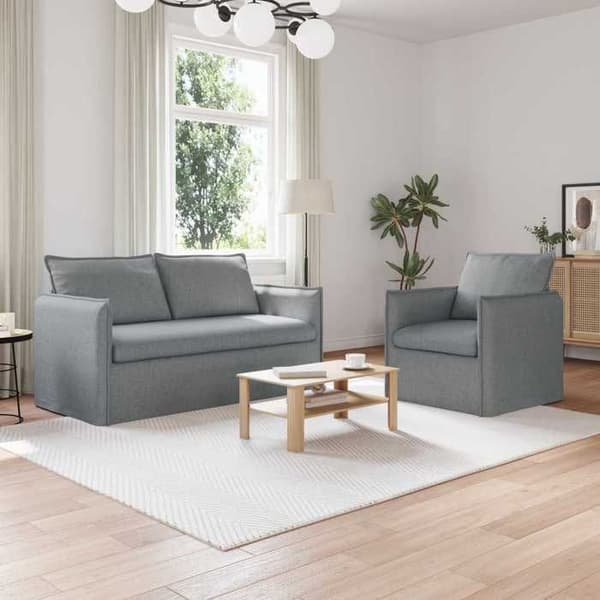 Maison Exclusive - 2 kpl vaaleanharmaita sohvia