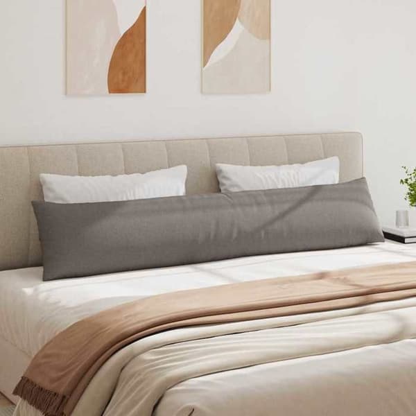 Soffkudde - EXKLUSIV HEM - 200 x 40 cm - 2-pack - Avtagbar taupe - Polyesterfyllning Mol