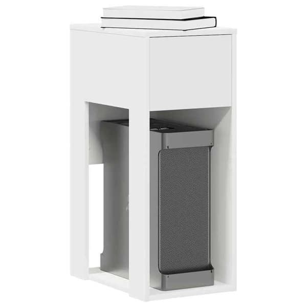 Maison Exclusive - Computerstand med skuffe hvid 30x44x74 cm