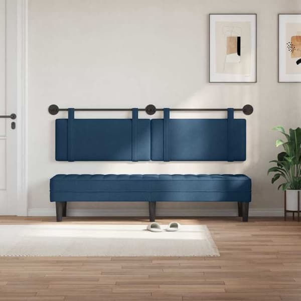 Maison Exclusive - Hängande sänggavel Blå Tyg