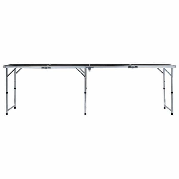 Maison Exclusive - Fällbord för camping Grå Aluminium 240x60 cm Aluminiumgrå