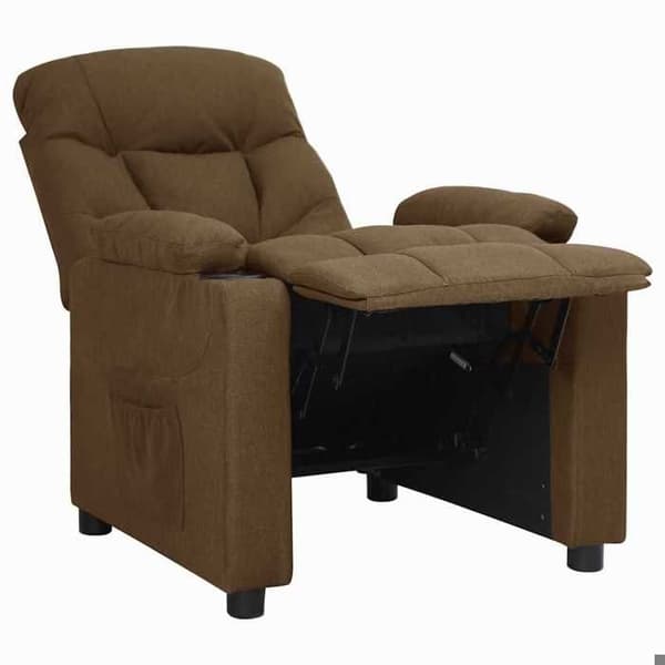 Maison Exclusive - Brun Tyg Reclinerfåtölj