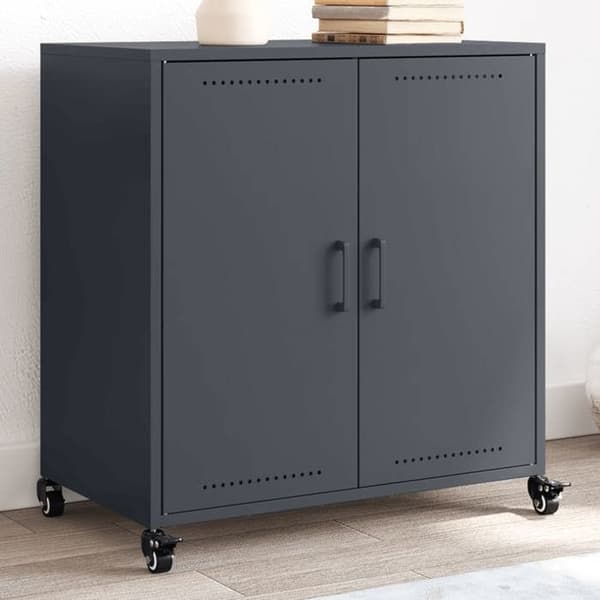 Maison Exclusive - Buffet antracit 68x39x72 cm stål