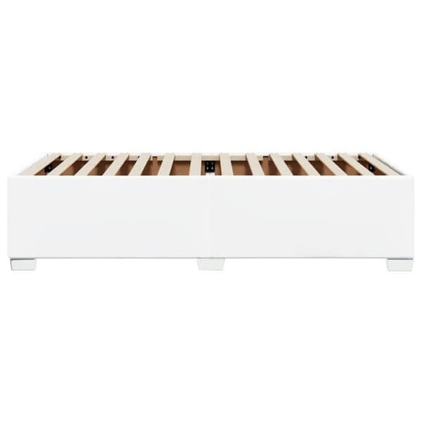 Maison Exclusive - Sengestel uden madras hvid 90x190 cm kunstlæder Vit