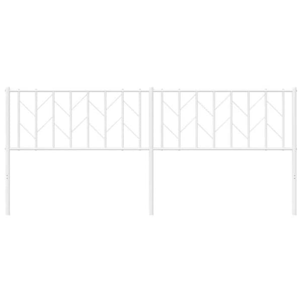Maison Exclusive - Erstatnings hovedgærde metal hvid 200 cm