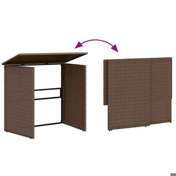 Maison Exclusive - Have sofa med bord og brune L-formede puder