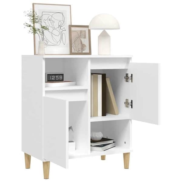 Maison Exclusive - Hvid Buffet 60x35x70 cm Ingeniørtræ