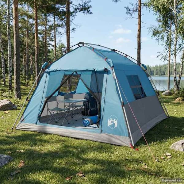 Snabbtält - EXKLUSIVT HUS - Standardmodell - 3 platser - Polyester 185T PU vattentät - Snabb montering