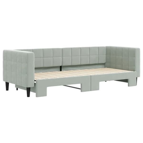 Maison Exclusive - Sovesofa med udtræk uden madras lys grå 80x200 cm