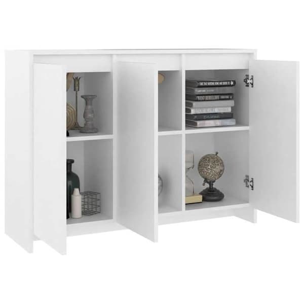 Maison Exclusive - Buffé Vit 102x33x75 cm Ingenjörsträ Vit