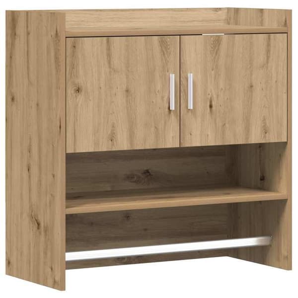 Maison Exclusive - Væghylde Montering væg Eg håndlavet 80 x 36 x 80 cm Ek