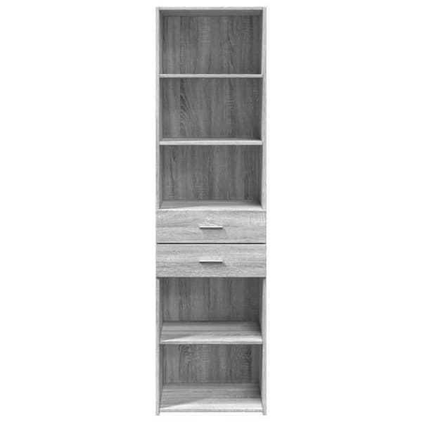 Maison Exclusive - Buffé hög sonoma grå 50x42,5x185 cm ingenjörsträ