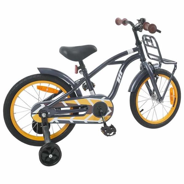 Maison Exclusive - Cykel för Barn 16 Tum för 4-6 år Mörkgrå Mörkgrå