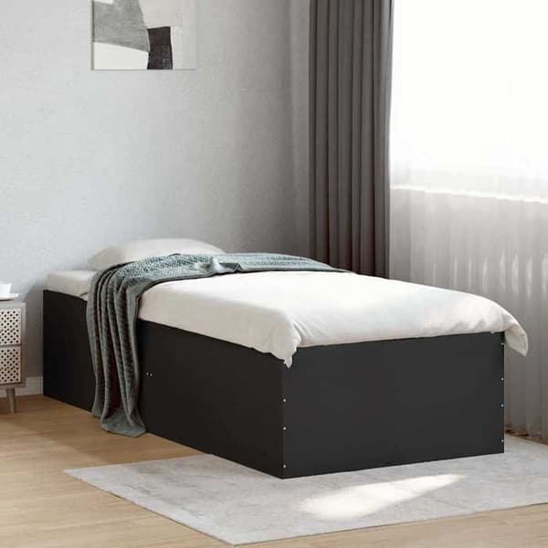 Maison Exclusive - Sengestel uden madras sort 75x190 cm Svart
