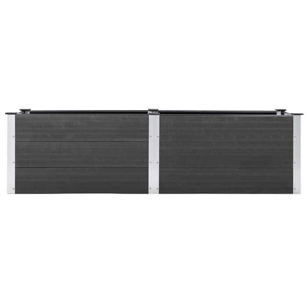 Maison Exclusive - Hævet havebed 200x50x54 cm WPC Grå Grå