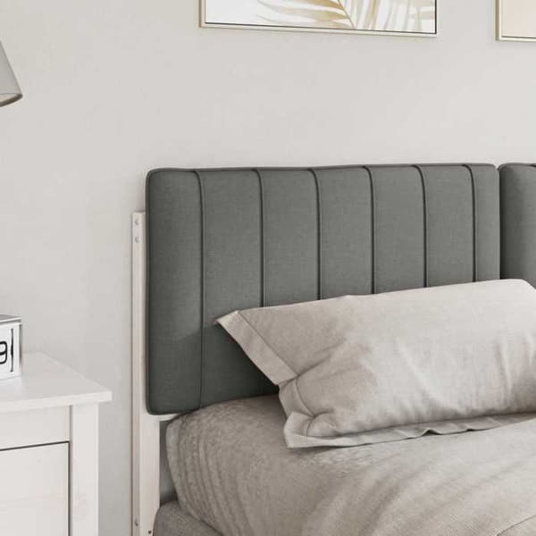 Hovedgærde - EKSKLUSIV HUS - Rektangulær - Massiv fyr - 150 cm - Hvid og lys grå Vit och ljusgrå