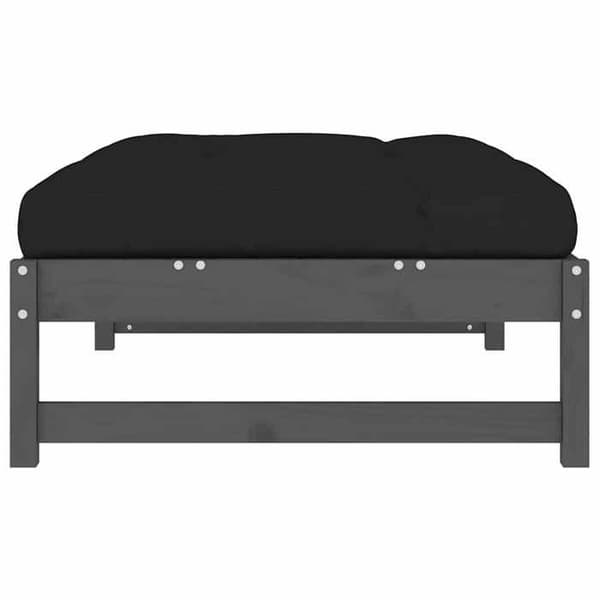 Maison Exclusive - Trädgårdsfotstöd 120x80 cm grå massiv furu