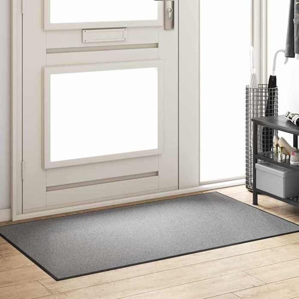 Maison Exclusive - Harmaa ja Musta Sisäänkäyntimatto 90 x 150 cm 100% Polyamidia