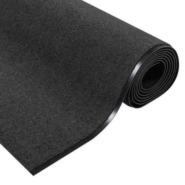 Maison Exclusive - Anthracite ja musta sisäänkäyntimatto 120 x 400 cm 100% polyamidia