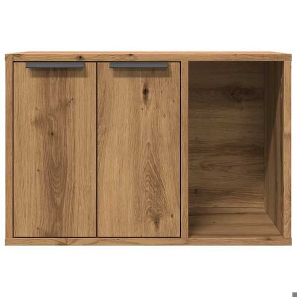 Maison Exclusive - Håndlavet kattebakke møbel i egetræ 60x40x40 cm