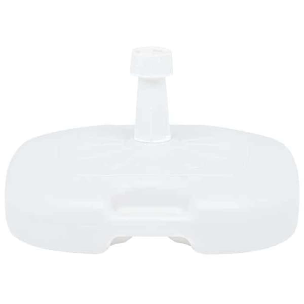Maison Exclusive - Parasolfot fylld med sand/vatten 16 L Vit Plast Vit