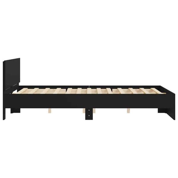 Maison Exclusive - Sengestel uden madras sort 140x200 cm