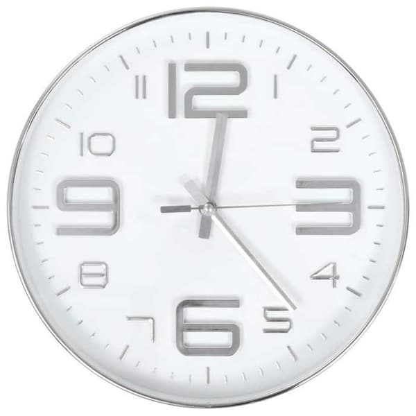 Maison Exclusive - Seinäkello 30 cm Hopea