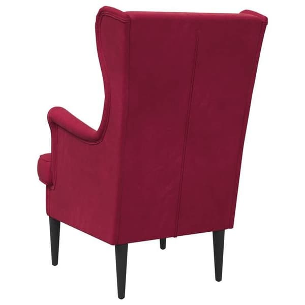 Maison Exclusive - Fåtölj Bordeaux Sammet