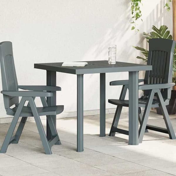 Maison Exclusive - Trädgårdsbord Grön 80x75x72 cm Plast Grön