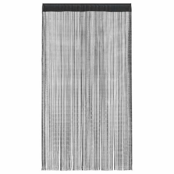 Gardiner i tråd - Eksklusivt Hus - Sort - 100 x 250 cm - Sæt af 2 Svart