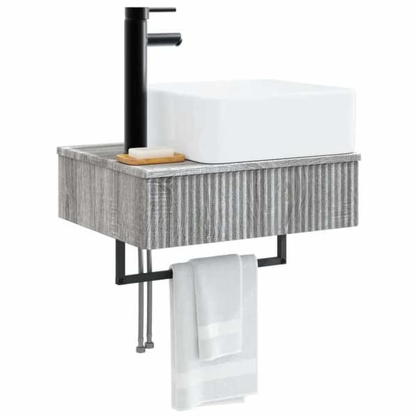 Maison Exclusive - Sonoma harmaa seinäpesuallas 53 x 35 x 39 cm
