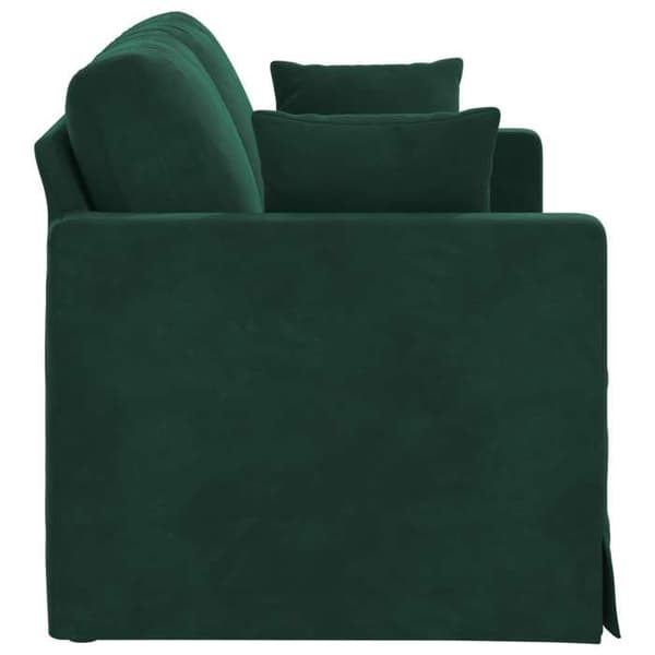 Maison Exclusive - Mörkgrön Soffa 138 x 78 x 80 cm Sammet