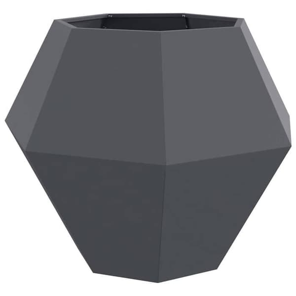 Maison Exclusive - Jardinière 2 stk Anthracite 100 x 100 x 80 cm Stål antracit