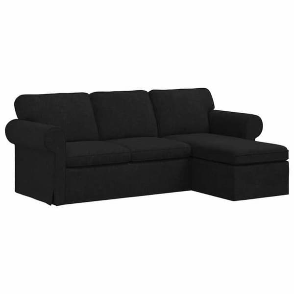 Maison Exclusive - Sort Sofa 215 x 138 x 80 cm stof