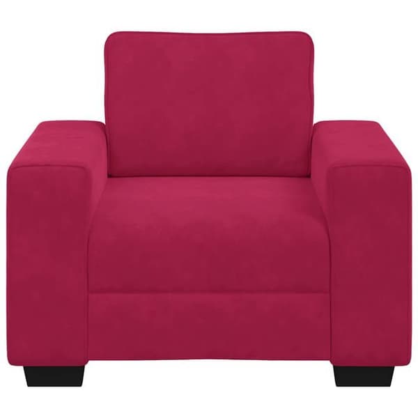 Maison Exclusive - Bordeaux punainen nojatuoli sohva 100x77x82 cm sametti