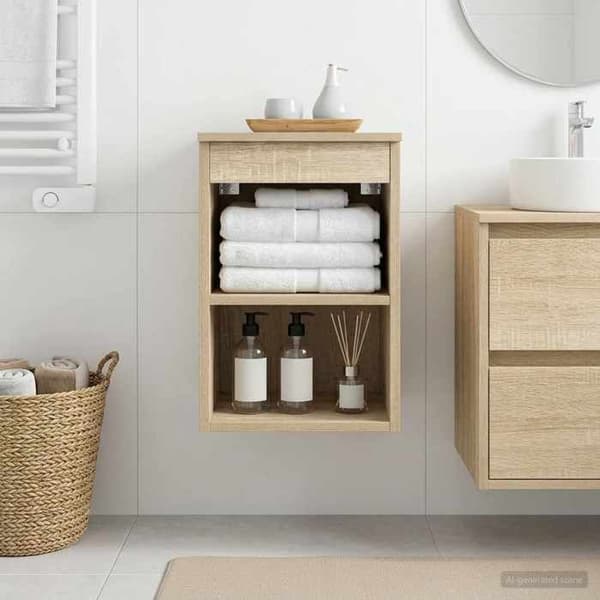 Maison Exclusive - Badeværelsesmøbel In-between Sonoma Eg 30 x 41 x 50 cm