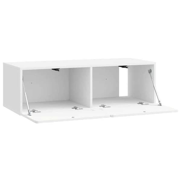 Maison Exclusive - Väggmonterad TV-möbel 98 x 41 x 30 cm Blank vit