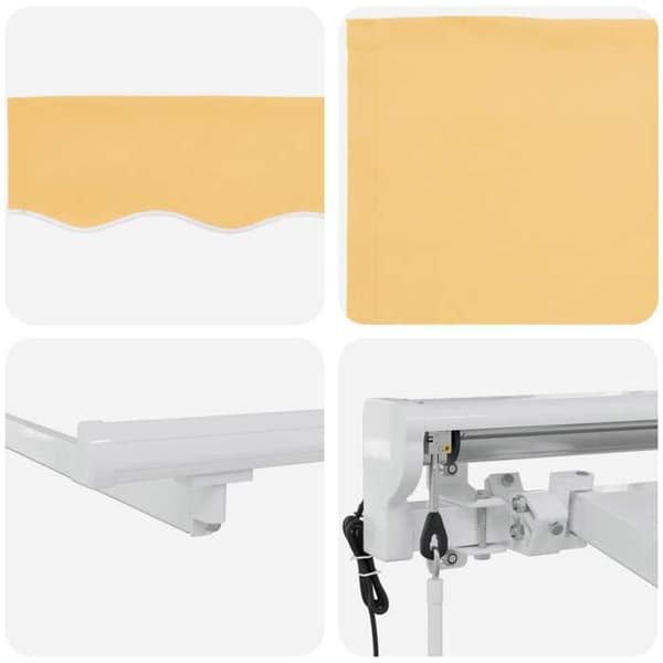 Maison Exclusive - Elektrisk utdragbar markis Sand 2,5 x 2 m