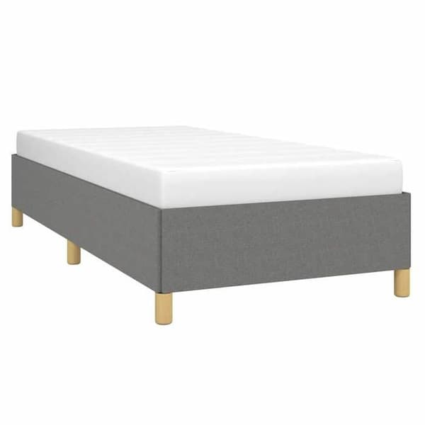 Maison Exclusive - Sängram utan madrass mörkgrå 80x200 cm tyg